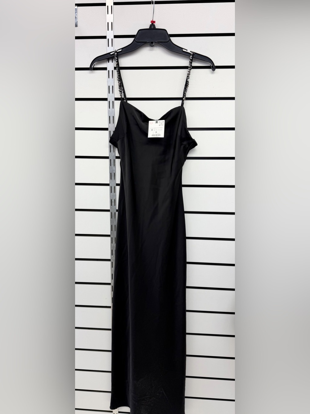 Zara Black Maxi Dress with Minimal Silhouette